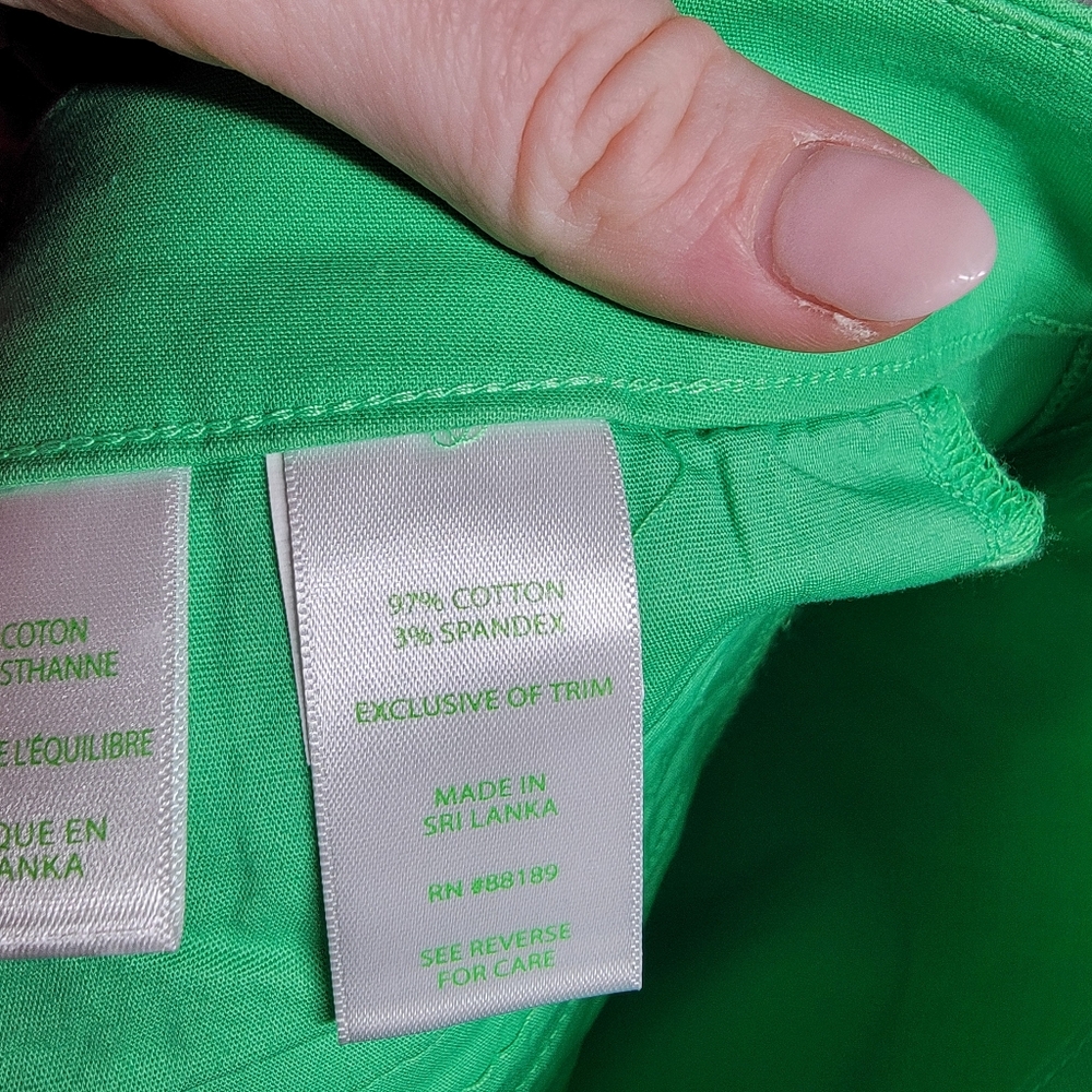 NWT Lilly Pulitzer Alessi Stretch Short Cabana Green Size 6 - Picture 6 of 6